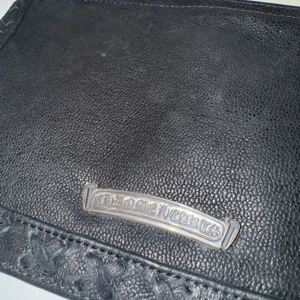 Chrome Hearts Black Leather Pouch - Picture 4 of 4
